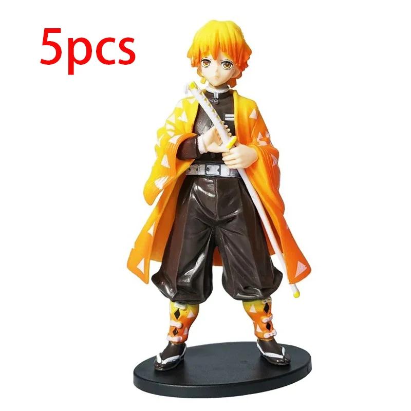 Аниме Demon Slayer Kimetsu no Yaiba фигурка Камадо Танджиро фигурка Agatsuma Zenitsu Nezuko Warrior ПВХ модель игрушки