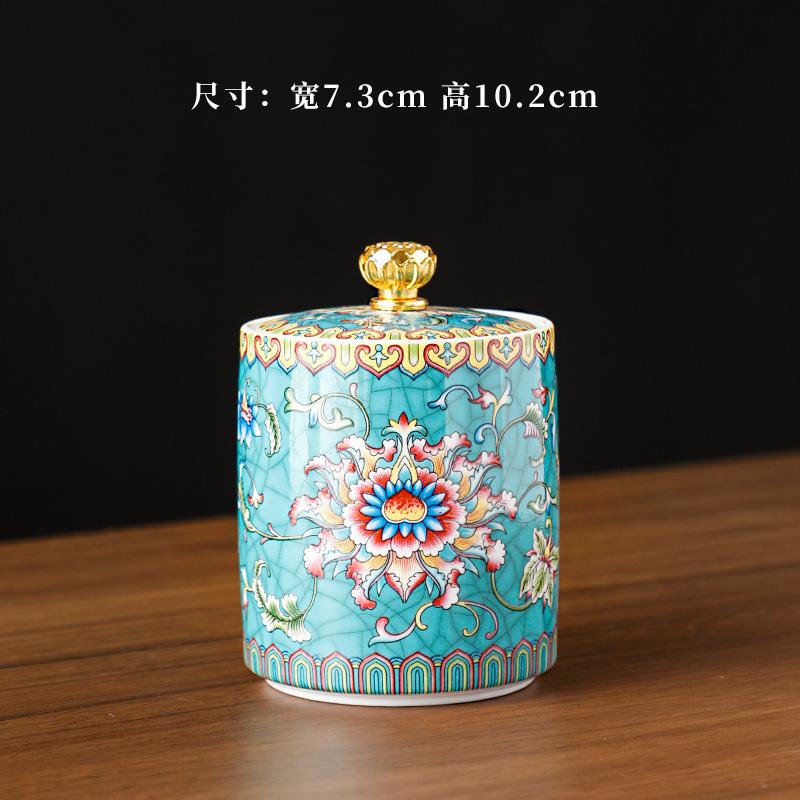 Европейская керамическая банка для хранения с крышкой для журнального столика, чая, гостиной, конфет, бытовых кухонных принадлежностей, дозатора хлопьев