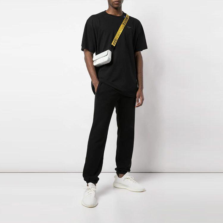 OFF WHITE FW19 Футболка Мужская Черная OMAA038E191850011091