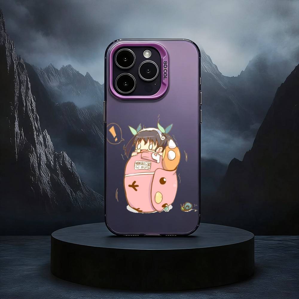 H-Хачикудзи Маёи Милый чехол для телефона iPhone17,16,15,14,13,12,11 Plus,Pro Max Черный Конфетный серебристый чехол для телефона