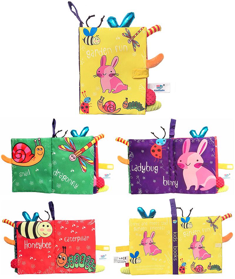 3D Animal Tail Cloth Book for Babies - Tear-Resistant and Quiet