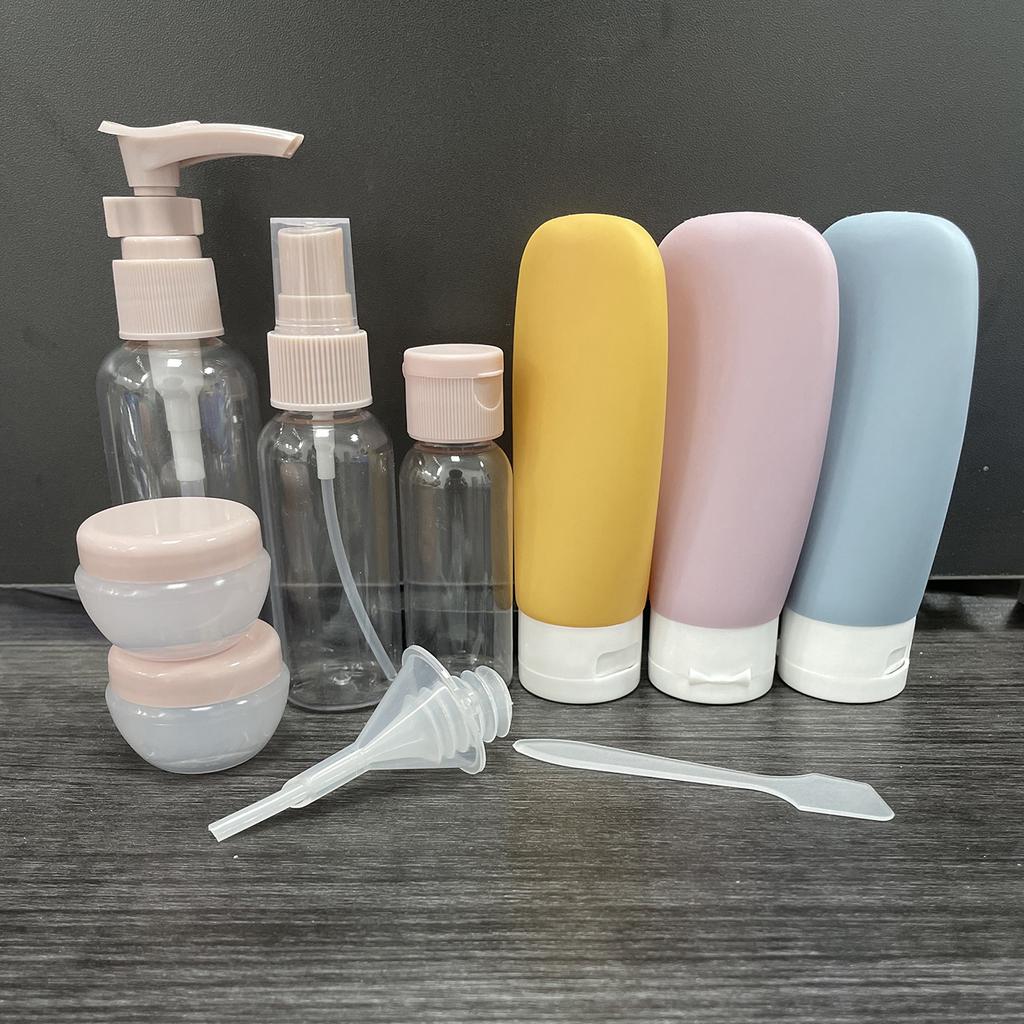 Perfume Bottle Set Refillable Spray Lotion Shampoo Shower Tube Bottling Refill Cosmetic Travel Liquid Container Portable Tool