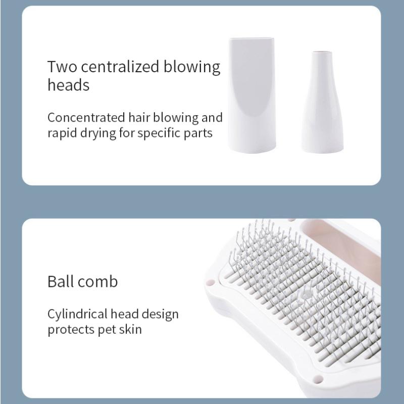 3 в 1 Сушилка для собак, тихие фены для волос для собак и расческа для ухода за волосами, расческа для котят, кошек, вентилятор для шерсти щенков, низкая температура шума