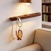 Retro Wooden Wall Mount Sunglasses Holder No Drill Eyeglasses Display Organizer Wooden Eyeglass Holder Bathroom Bedroom