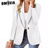 Autumn Winter Fashion with Solid Color One-button Suit Jacket Women Jackets & Coats