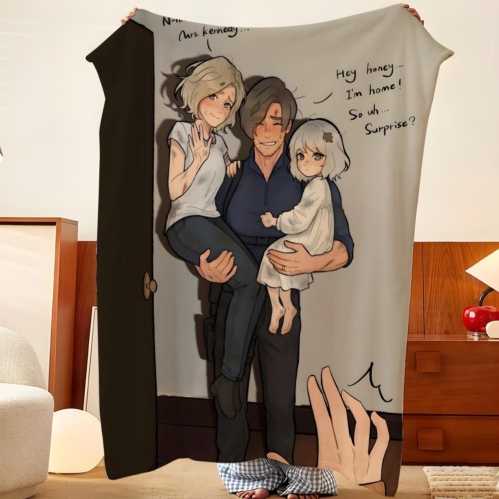 Игровое одеяло R-Resident E-Evil Throw из фланели, легкое, уютное, прочное, моющееся, милое, классное