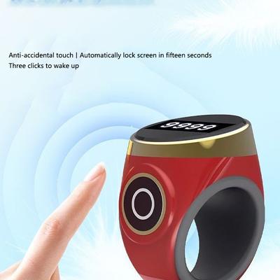 Умный счетчик тасбих-часов для мусульман, совместимый с Bluetooth, цифровой тасбих-счетчик времени молитвы-зикра