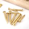 100 pcs Round Head Brass Nails Rust-proof Decorative Pins Mini Round Head Pins  Furniture Hinge