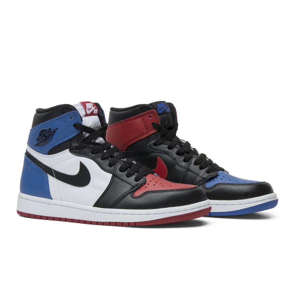 Air Jordan 1 Retro High OG 'Top 3' (Unisex) Black / Black / White Vintage Basketball Shoes 555088 026