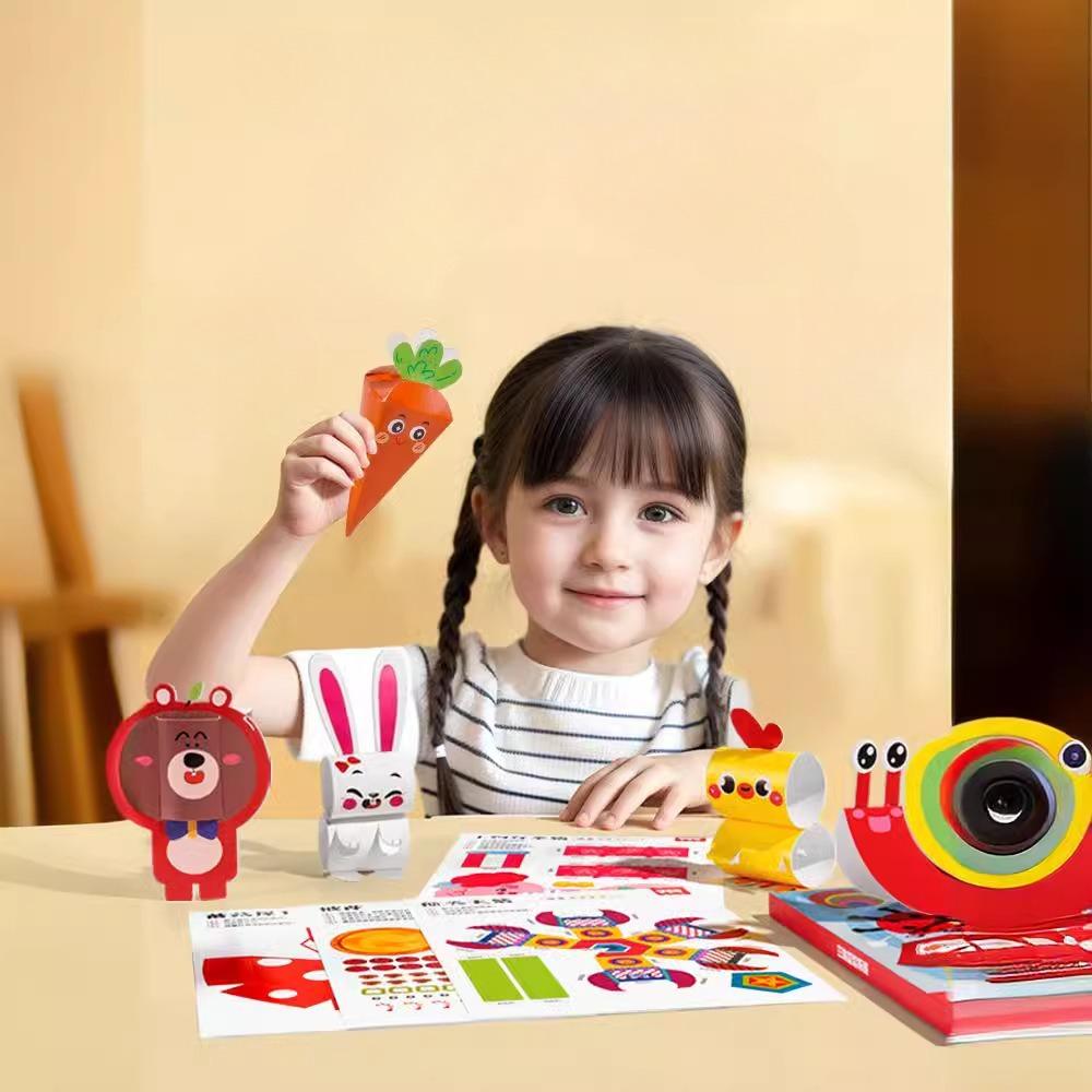 1 Набор Новый набор для оригами 3D-оригами Набор бумаги для детей Животные Питомцы Узоры DIY Искусство и рукоделие для начинающих Дети Дети Мальчики Девочки