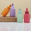 Флакон-капельница цвета макарон Цветное стекло Косметический флакон-диспенсер 30 мл Флакон для масла аттар Женщины