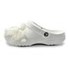 Crocs Классические клоги SIN3A Жемчужная Девочка Лента Романтичные Туфли с Отверстиями Унисекс Белые