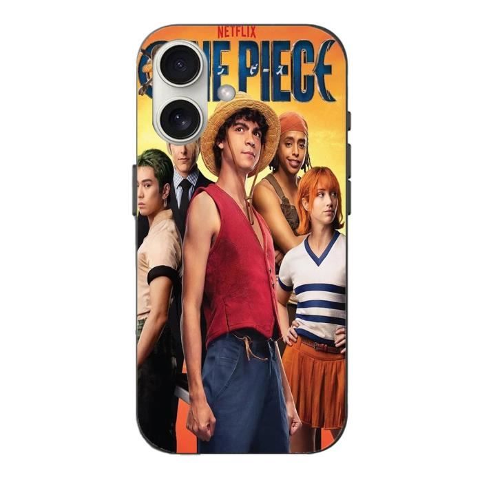 Coque - One Piece - Iphone 16 Plus - Souple - Noir - Mixte