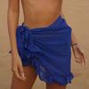 Cover Up Breathable Lace-up Polyester Pool Party Sundress Swimsuit Skirt Beachwear