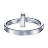 Tiffany & Co. Narrow Diamond Metal White Platinum Ring Women rings GRP11528