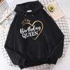 (Unisex Hoodie)Новый день рождения королева печати толстовки с капюшоном унисекс женский пуловер с капюшоном унисекс с длинными рукавами топы с капюшоном