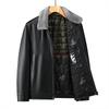 Зимние мотоциклетные куртки из искусственной кожи для мужчин, теплая стеганая куртка-бомбер, винтажные пальто, верхняя одежда, мужская повседневная куртка из ПУ кожи для работы