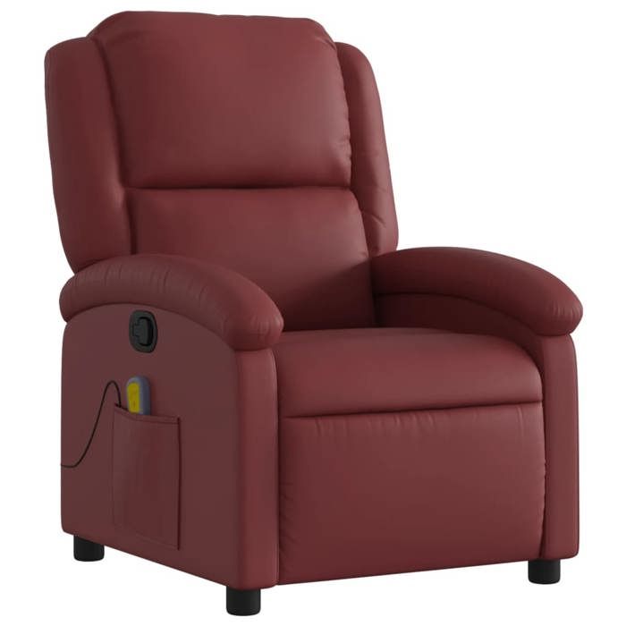 VidaXL Reclining Massage Armchair, Relaxation Chair with Backrest and Footrest, Reclining Seat, TV Armchair, 371786