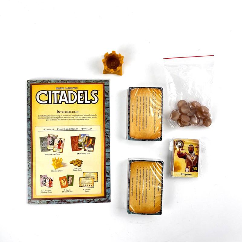 Цитадели Королевские Архитекторы Столкновение Стратегия Строительства Средневекового Города Блеф-Игра для 2-8 игроков Семейный и Взрослый Гибрид 60 минут