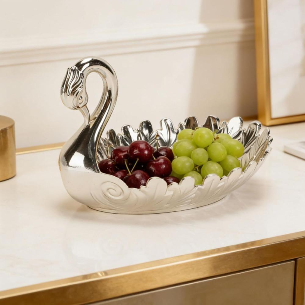 Zinc Alloy Candy Serving Tray Peacock Shape Decorative Dish Antique Serving Tray Dish Wedding