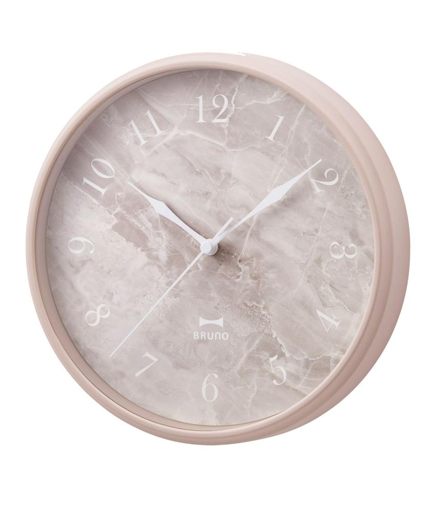 BRUNO Wall Clock Wall Hanging Marble Style Stylish Pink Marble Clock BCW046-PK