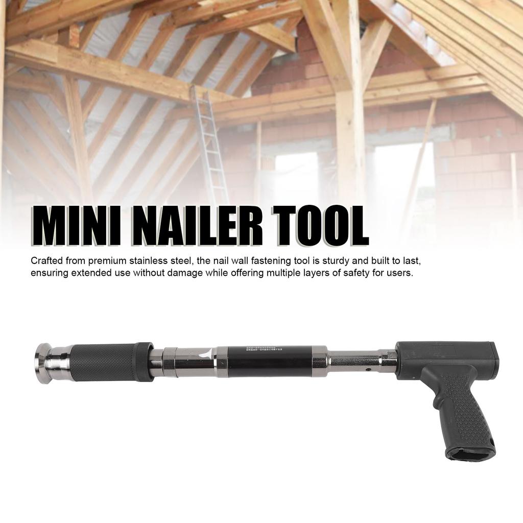 Инструмент для крепления гвоздями к стене Нержавеющая сталь Бесшумный Портативный Бетонный Мини-гвоздезабиватель для Деревообработки Домашнего Декора