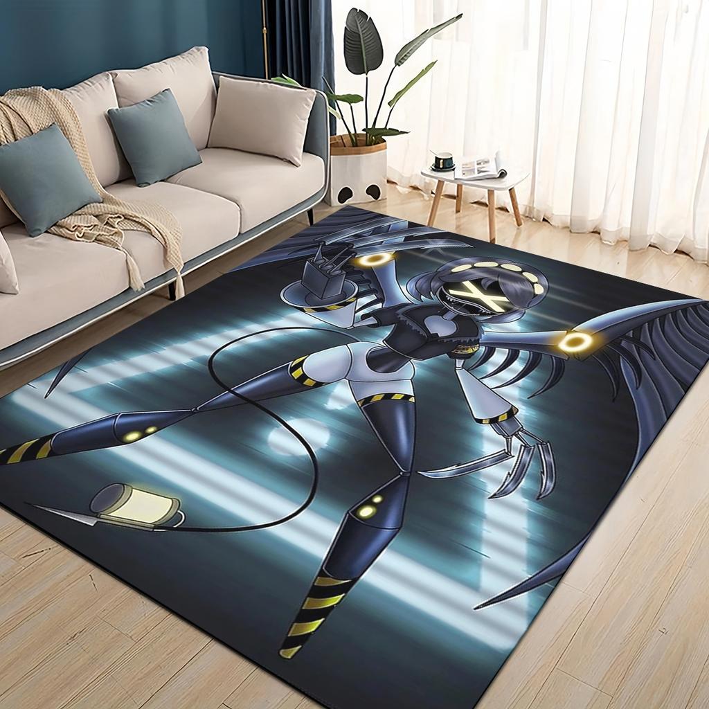 3D Печать Мультфильм Дроны-убийцы Узи V J Робот Подарок Ковер Коврик для Гостиной Спальни Дома Украшение Дивана, Детский Нескользящий Напольный Коврик