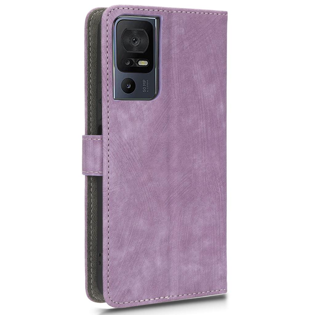 PU Leather Phone Case for TCL 40 SE RFID Blocking Wallet Phone Stand Cover