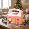10Pcs Paper Bakery Dessert Box Creative Navidad Party Favor Bag Candy Cookie Boxes  Party Supplies