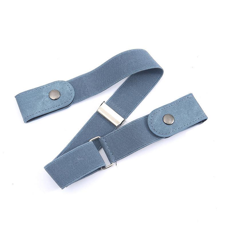 1PC Buckle-free Elastic Invisible Belt Casual Elastic Non Perforated Waistband