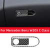 For Mercedes Benz C GLC Class W205 C180 C200 C300 Carbon Fiber Copilot Glove Box Switch Panel Trim Cover Sticker Car Accessories