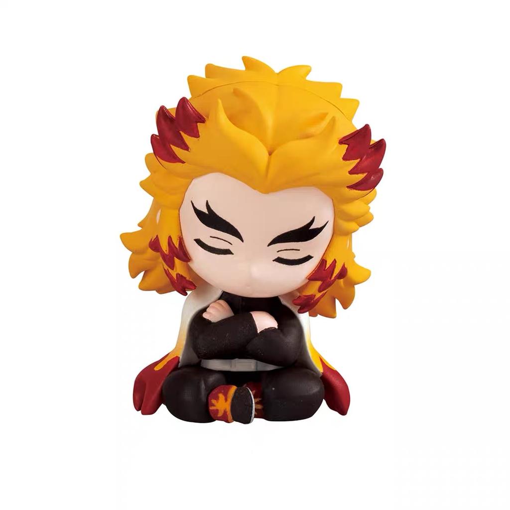 Genuine Gacha Scale Model Demon Slayer Sleeping Position Doll Cute Tabletop Decor Tomioka Giyuu Action Figure Toys