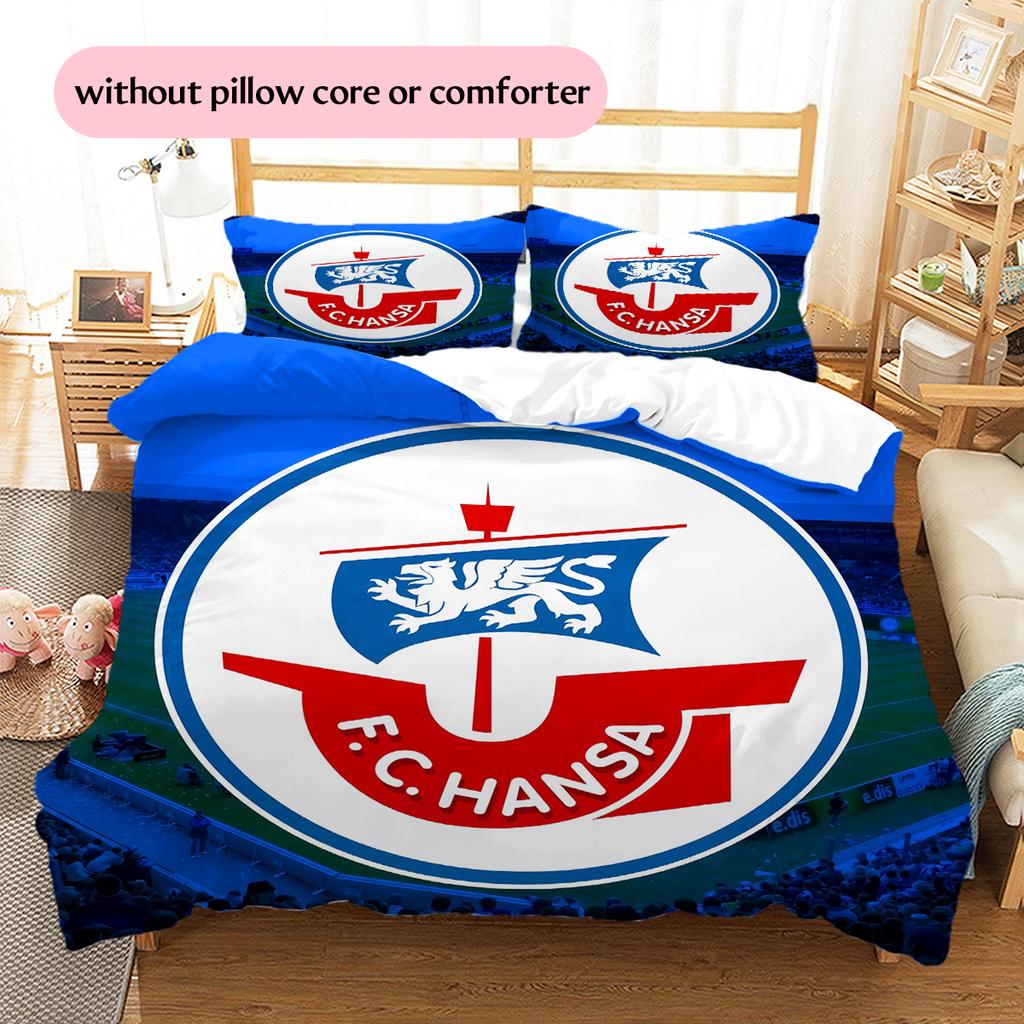 Lufthansa logo Pattern Bedding Home Decoration Birthday Gift (1 * duvet cover + 2 * pillowcase, without core)