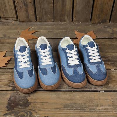 Толстоподошвенные немецкие тренировочные туфли 36~ 42 большого размера женская обувь 2024 осень и зима популярные спортивные туфли с круглым носком, нескользящие, на шнуровке