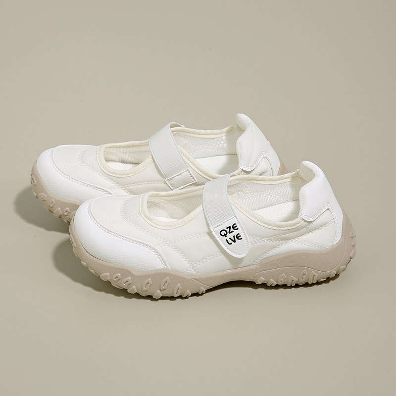 Французские туфли Мэри Джейн на липучке, новые весенне-осенние, с юбками, красивые на толстой подошве, не утомляют ноги, дышащие одинарные туфли