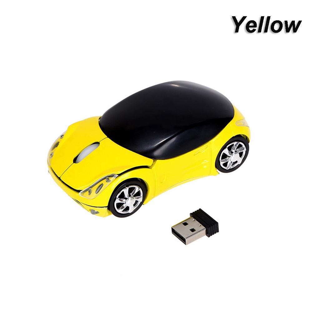 Portable New Gaming Optical USB Receiver 3D Car Shape 2.4GHz Wireless Mouse Mice
