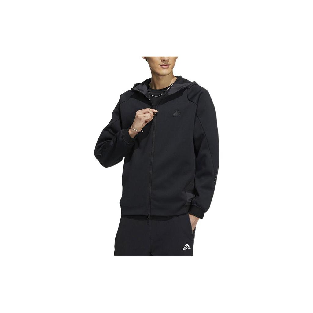 adidas Куртки Мужские Черные С Капюшоном Умеренные Другие HY5835
