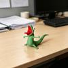 3D-печатная фигурка ящерицы Забавная ящерица Мем Украшение Настольное Зеленая ящерица Коллекционная для стола Гостиной Спальни Декор