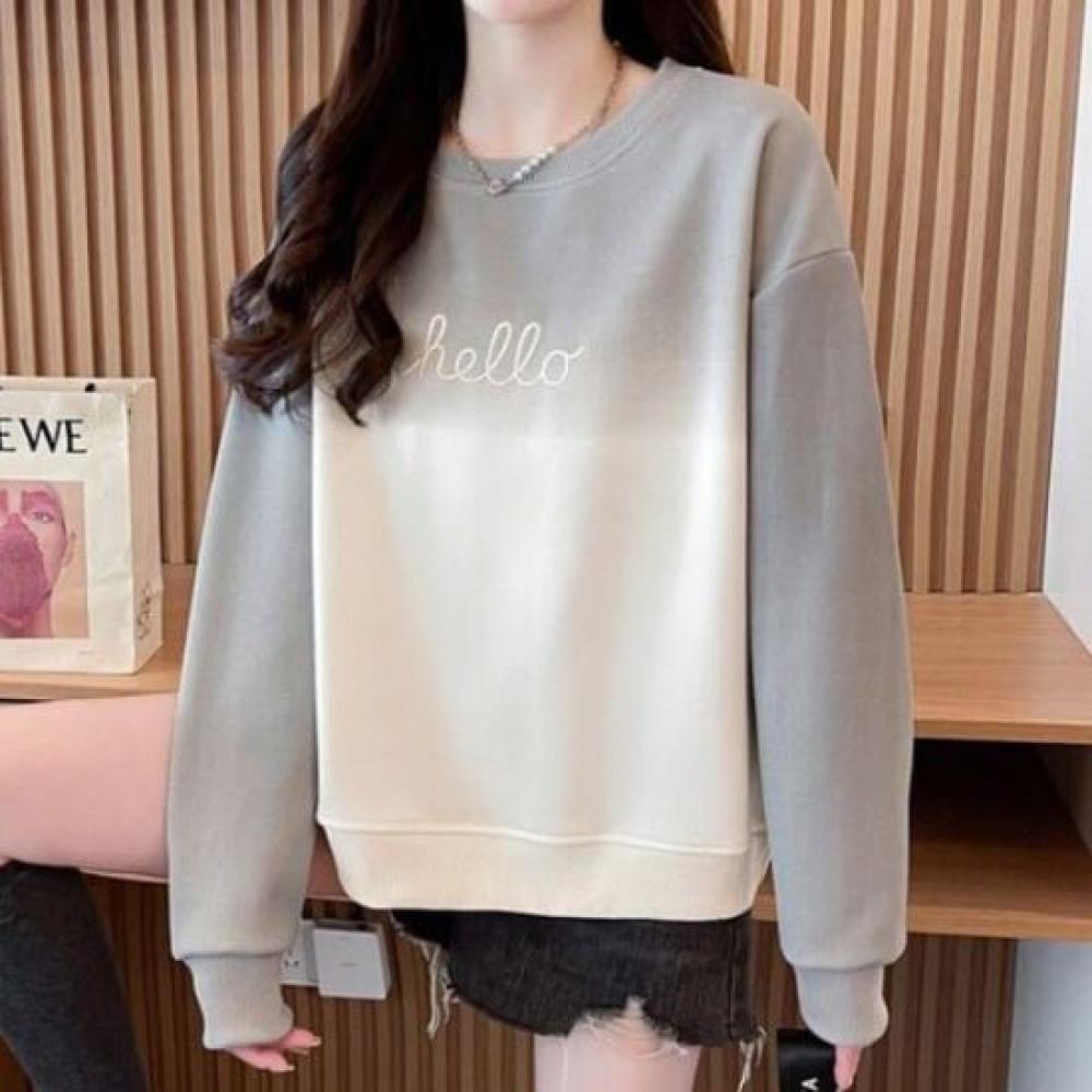 Navava Casual Gradient Long Sleeve Sweatshirt Nt2266