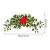 Рождественское украшение над дверью 45 см шелковая ткань искусственный рождественский венок декор для двери
