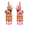 2Pcs Chinese Spring Festival Horse Year Hanging Pendants  New Year Decorations