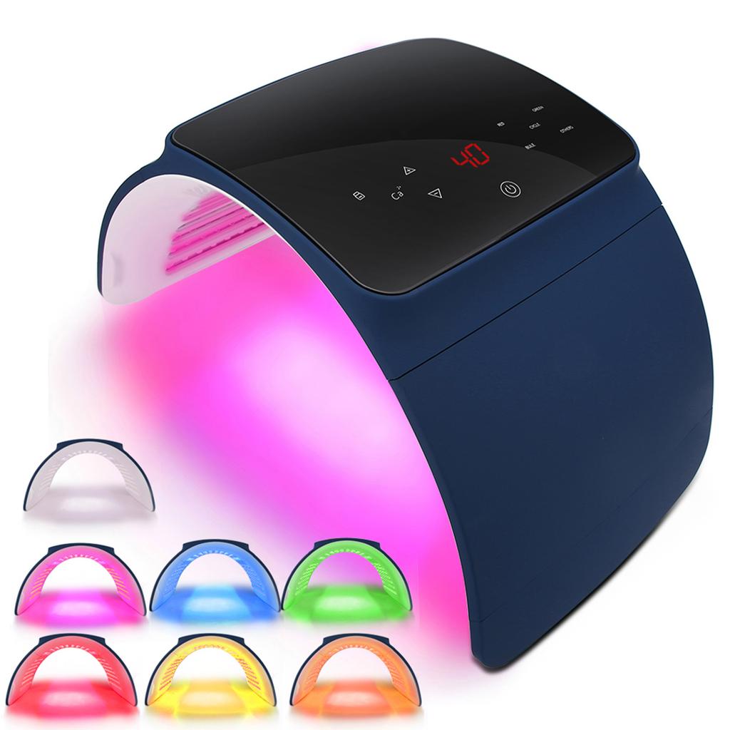 7 Colors LED Photon Skin Rejuvenation PDT Phototherapy Acne Removal Beauty MachineUK Plug 110-240V