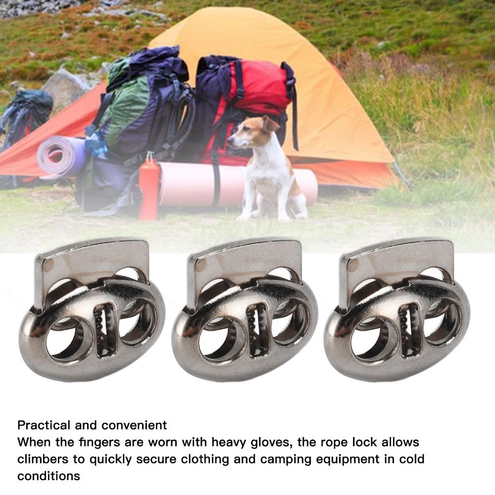 30pcs Alloy Material Spring End Toggles Heavy Duty Drawstring Fasteners For Drawstrings
