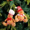 Christmas Gingerbread Man Doll Xmas Tree Hanging Ornament Pendants Kids New Year Gift 2025 Christmas Decoration For Home Navidad
