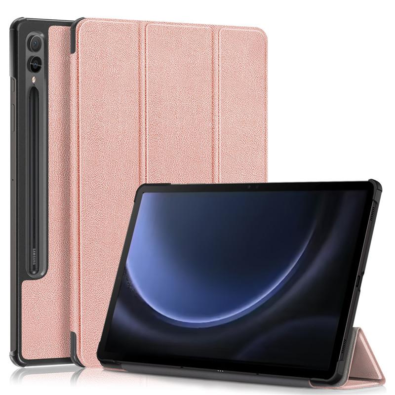 12,4-дюймовый модный чехол из кожи Smart Paint для Galaxy Tab S9 Plus S9 Fe Plus, ультратонкий противоударный защитный чехол