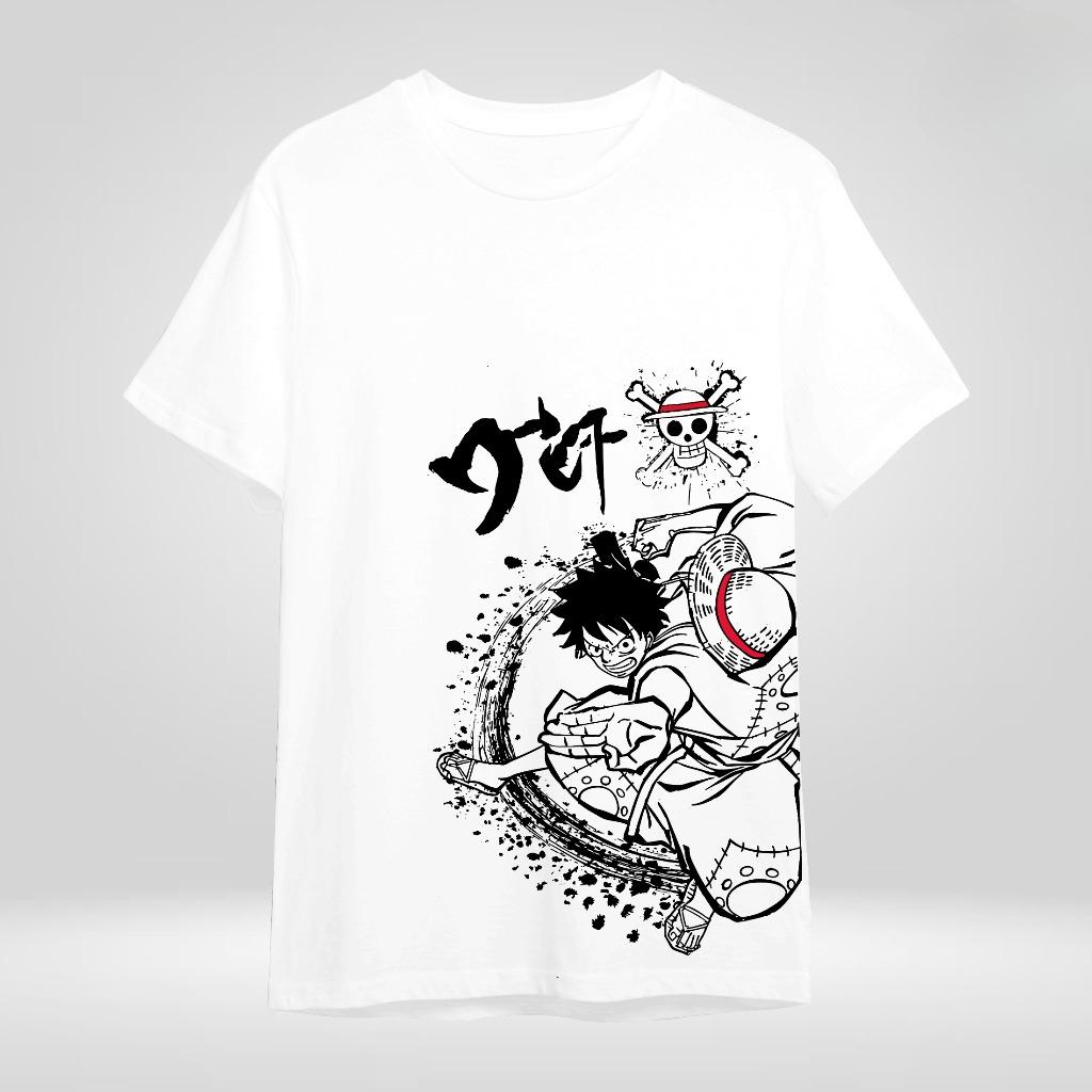 Американская ретро унисекс футболка Луффи Мужская хлопковая футболка Лето Новая ретро мода Мужская и женская уличная одежда