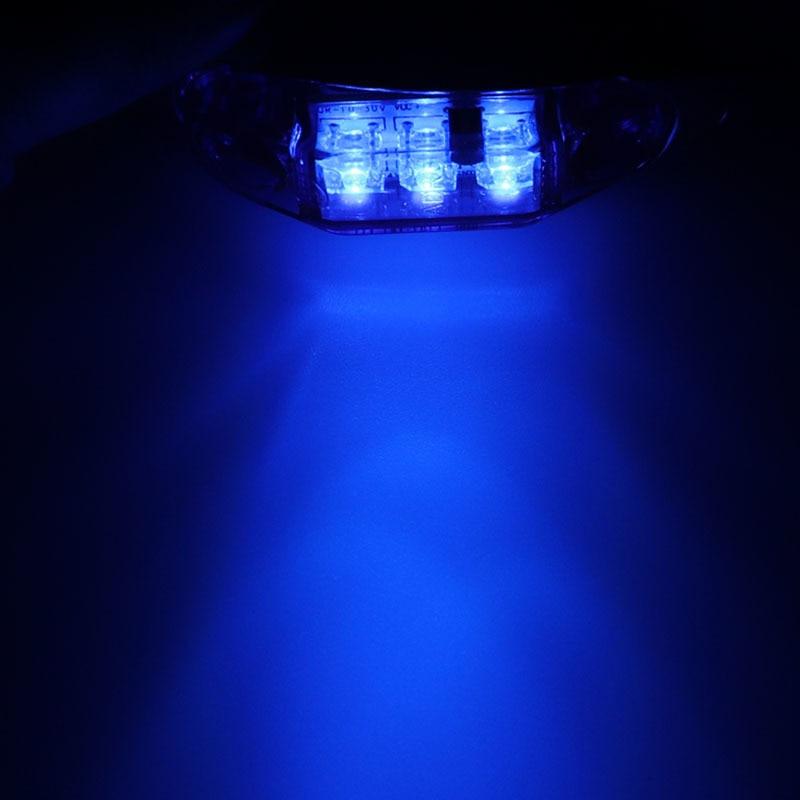 2 шт. 3LED 12 В/24 В автомобильный прицеп грузовик прозрачная боковая габаритная лампа индикатор грузовика указатель поворота красный/янтарный/белый водонепроницаемый свет