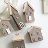 Solid Wood Christmas House Small House Christmas Tree Log House Creative Layout Decoration Ornaments