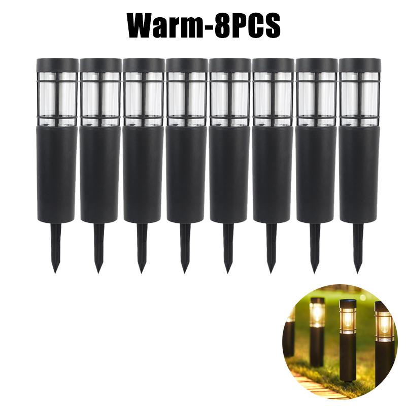 Пакет солнечных садовых дорожек, наружное светодиодное освещение, заземляющий столбик, светильник для патио, садов, дорожек, газонов, дворов