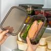 Контейнеры для хранения свежих продуктов, пригодные для микроволновой печи, Прозрачный контейнер для хранения продуктов, Герметичный пластиковый контейнер для еды, Для дома
